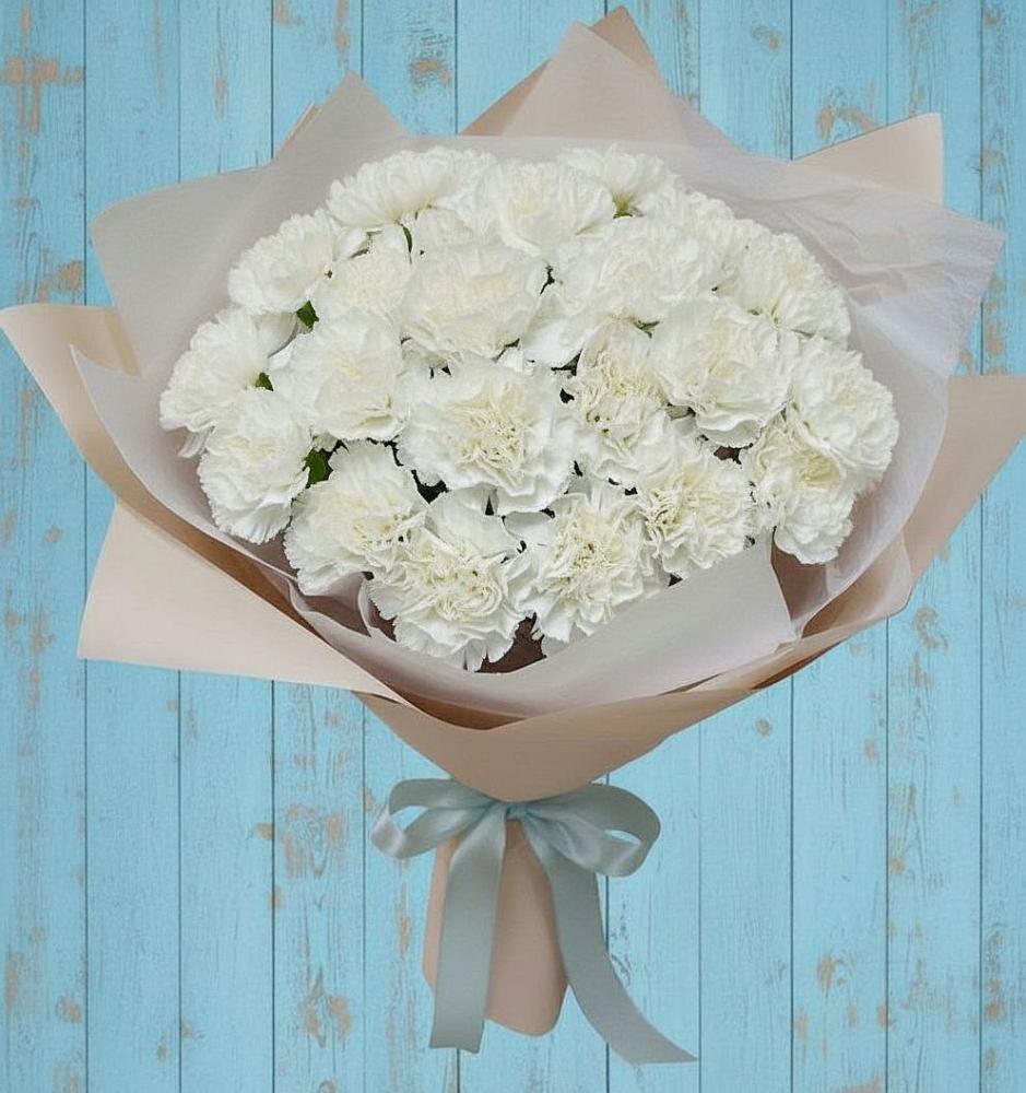 Букет цветов из: Гвоздики в Новый Снопок