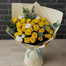 Букет цветов из:  Розы в Новый Снопок