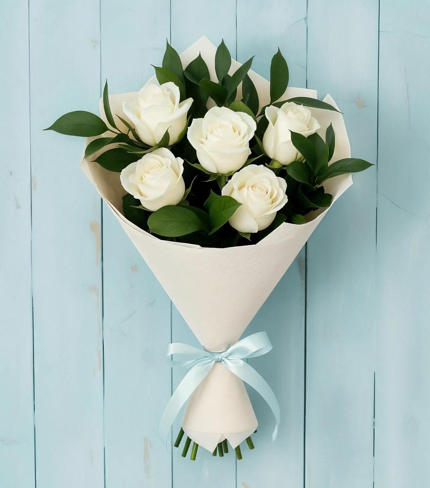 Букет цветов из: Розы в Новый Снопок