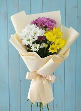 Букет цветов из:  Хризантемы в Новый Снопок