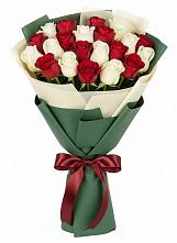 Букет Микс из красных и белых роз #REPLACE_PRED# Новый Снопок