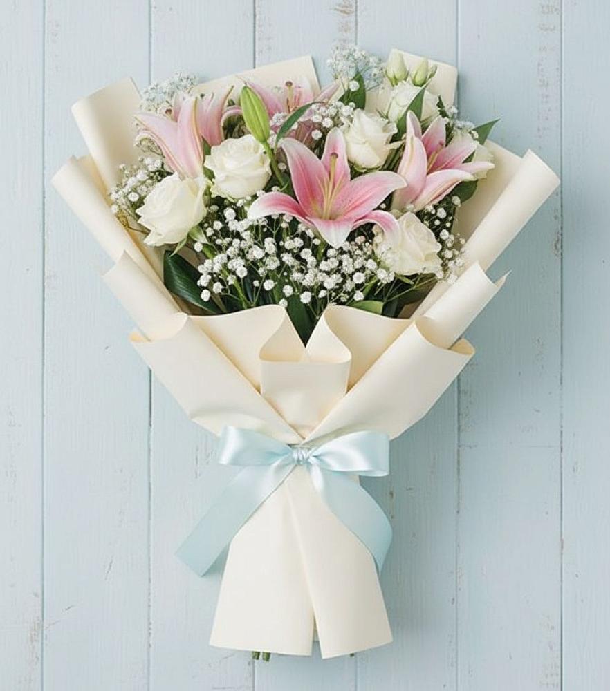 Букет цветов из: Лилии в Новый Снопок