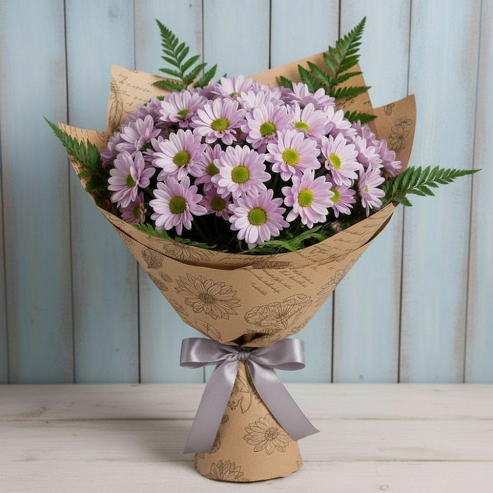 Букет цветов из: Хризантемы в Новый Снопок