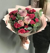Букет цветов из:  Гвоздики и Розы #REPLACE_PRED# Новый Снопок