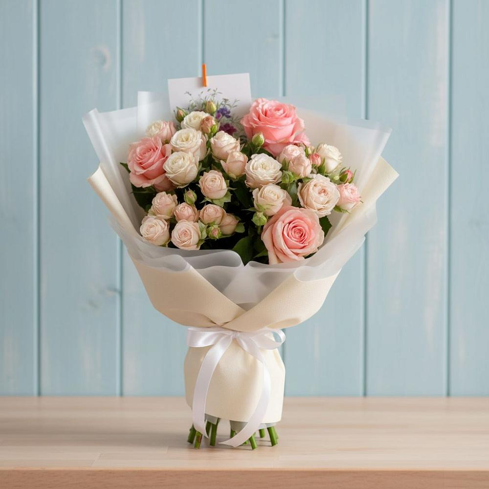 Букет цветов из: Розы в Новый Снопок