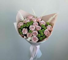 Букет цветов из:  Розы и Хризантемы в Новый Снопок
