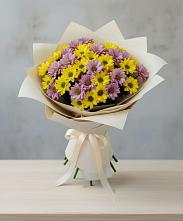 Букет цветов из:  Хризантемы #REPLACE_PRED# Новый Снопок