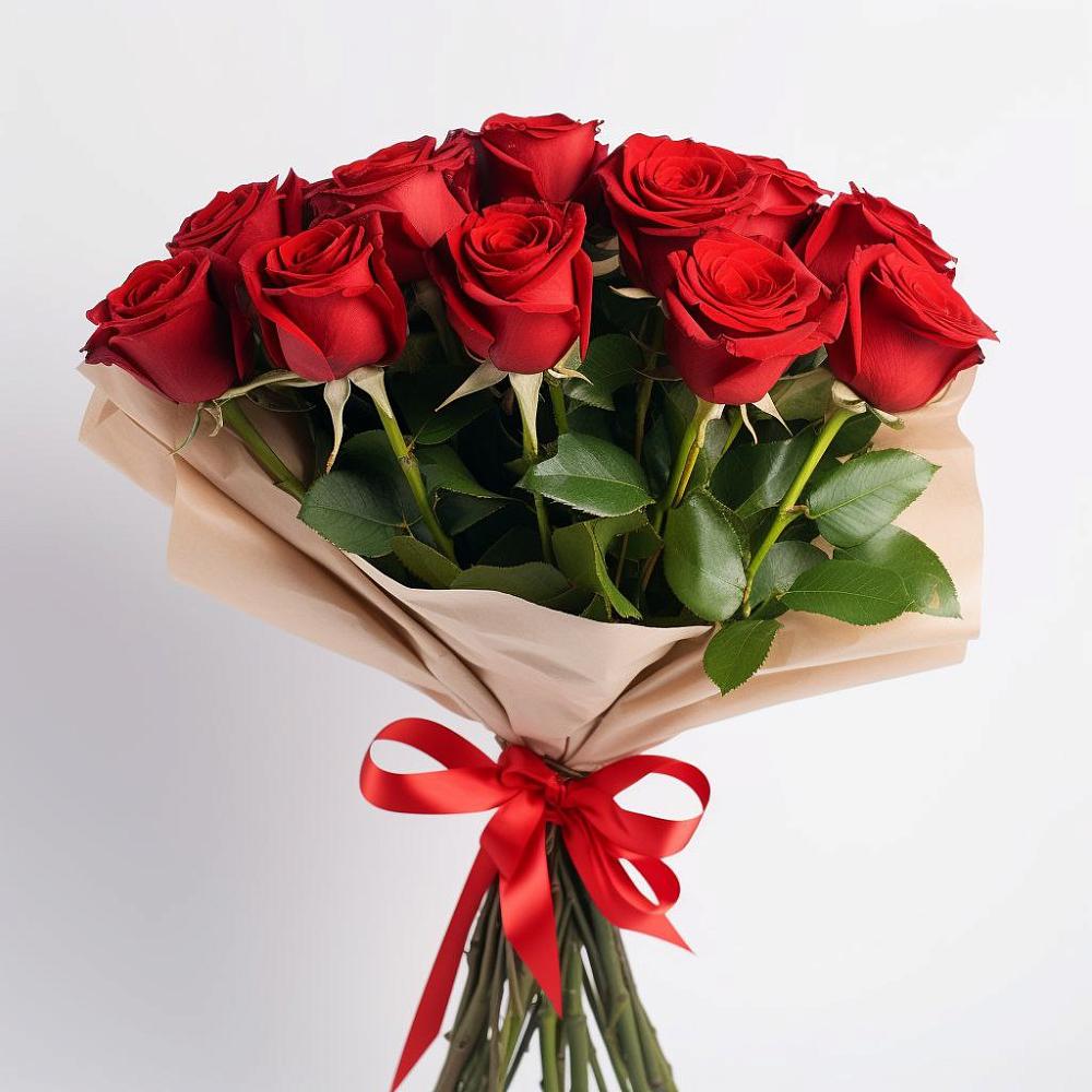 Букет 11 Красных роз Эдлесс Лав в Новый Снопок