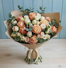 Букет цветов из:  Альстромерии и Розы #REPLACE_PRED# Новый Снопок