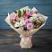 Букет цветов из: Хризантемы, Альстромерии и Розы в Новый Снопок