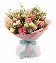 Букет цветов из:  Розы и Лизиантусы #REPLACE_PRED# Новый Снопок